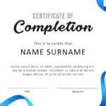 40 Fantastic Certificate Of Completion Templates [Word Throughout Blank Award Certificate Templates Word