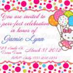 40Th Birthday Ideas: Birthday Invitation Templates Hello Kitty In Hello Kitty Birthday Card Template Free