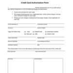 41 Credit Card Authorization Forms Templates {Ready To Use} In Credit Card Payment Slip Template