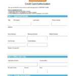 41 Credit Card Authorization Forms Templates {Ready To Use} Inside Credit Card Payment Form Template Pdf