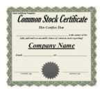 41 Free Stock Certificate Templates (Word, Pdf) - Free in Free Stock Certificate Template Download