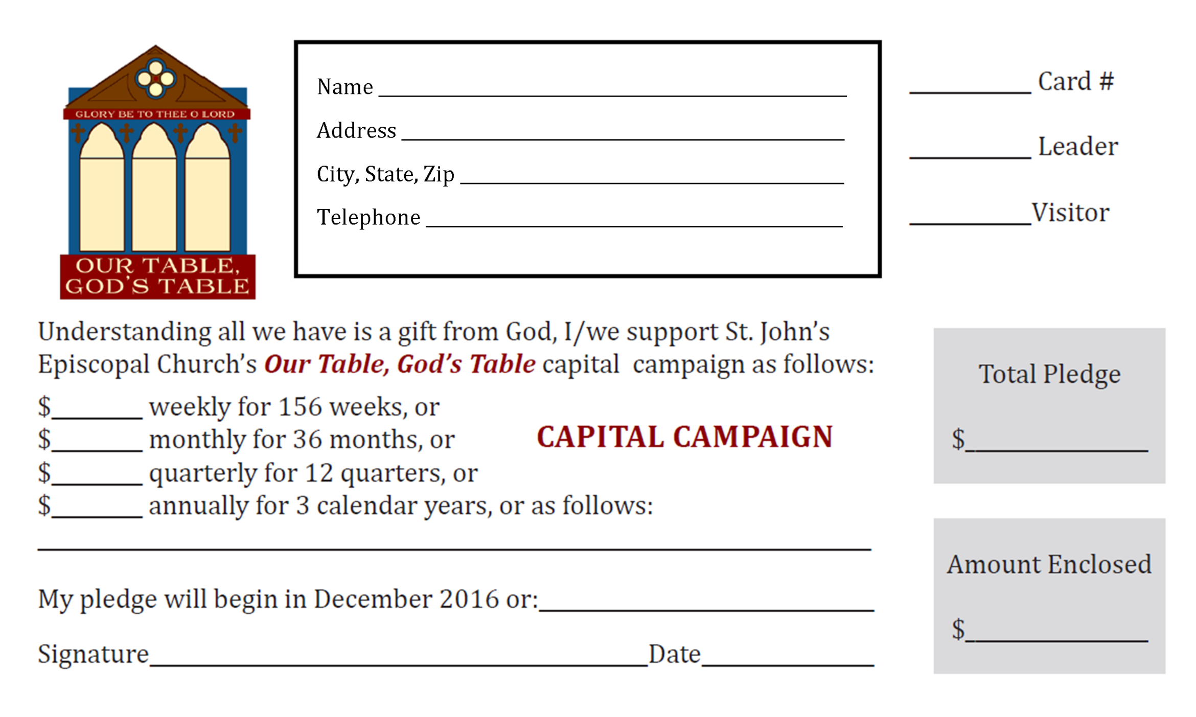 4570Book | Church Pledge Cards Clipart In Pack #4661 Within Church Pledge Card Template