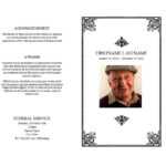 47 Free Funeral Program Templates (In Word Format) ᐅ Intended For Memorial Card Template Word