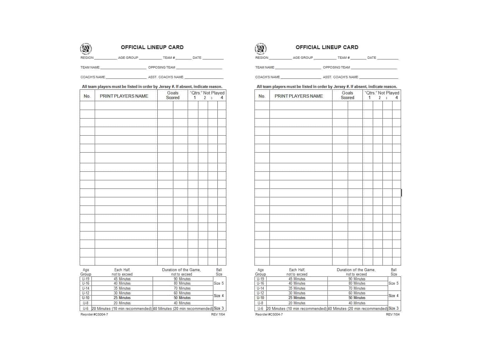 49 Printable Soccer Roster Templates (Soccer Lineup Sheets) ᐅ Throughout Soccer Report Card Template