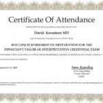 5+ Certificate Of Attendance Templates – Word Excel Templates Within Perfect Attendance Certificate Free Template