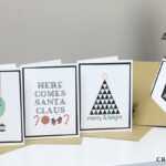 5 Easy Diy Christmas Cards · Crafty Julie Within Print Your Own Christmas Cards Templates