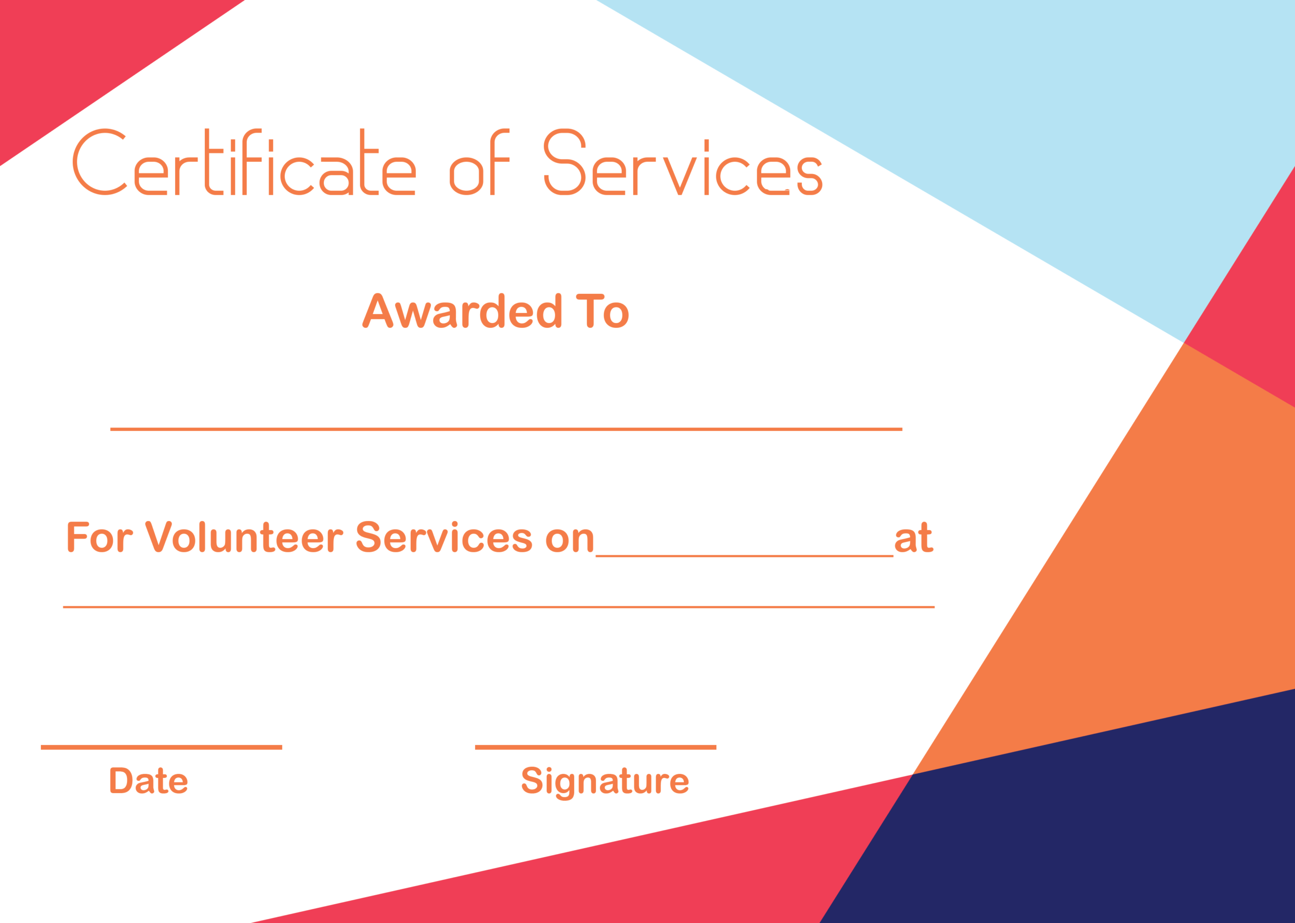 5+ Free Printable Certificate Of Service Templates | How To Wiki Intended For Certificate Of Service Template Free