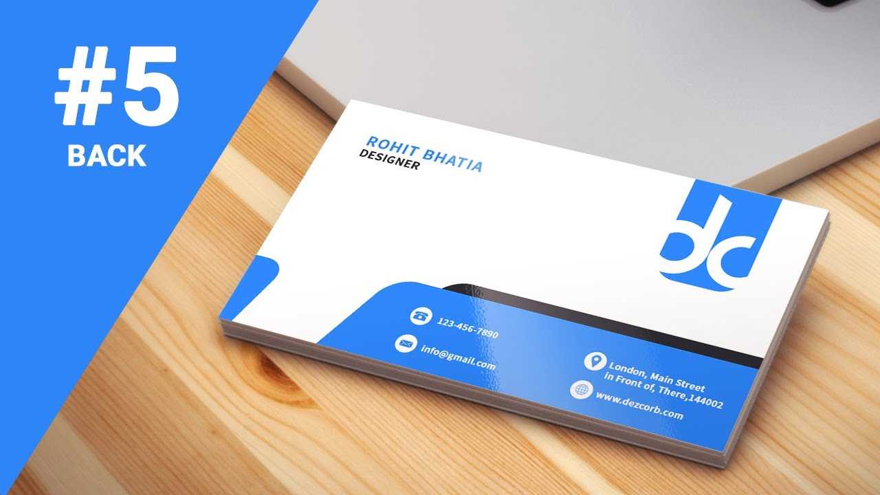 #5 How To Design Business Cards In Photoshop Cs6 | Professional | Back For Photoshop Cs6 Business Card Template