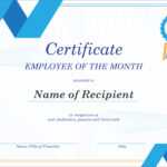 50 Free Creative Blank Certificate Templates In Psd In Employee Of The Year Certificate Template Free