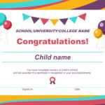 50 Free Creative Blank Certificate Templates In Psd In Free Printable Certificate Templates For Kids