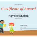 50 Free Creative Blank Certificate Templates In Psd With Regard To Free Printable Student Of The Month Certificate Templates