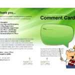 50 Printable Comment Card & Feedback Form Templates ᐅ In Comment Cards Template