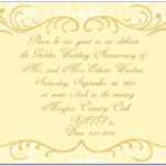 50Th Wedding Anniversary Invitation Templates Microsoft Word Within Anniversary Card Template Word