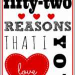 52 Reasons I Love You Template Free ] - You Will Get A for 52 Reasons Why I Love You Cards Templates