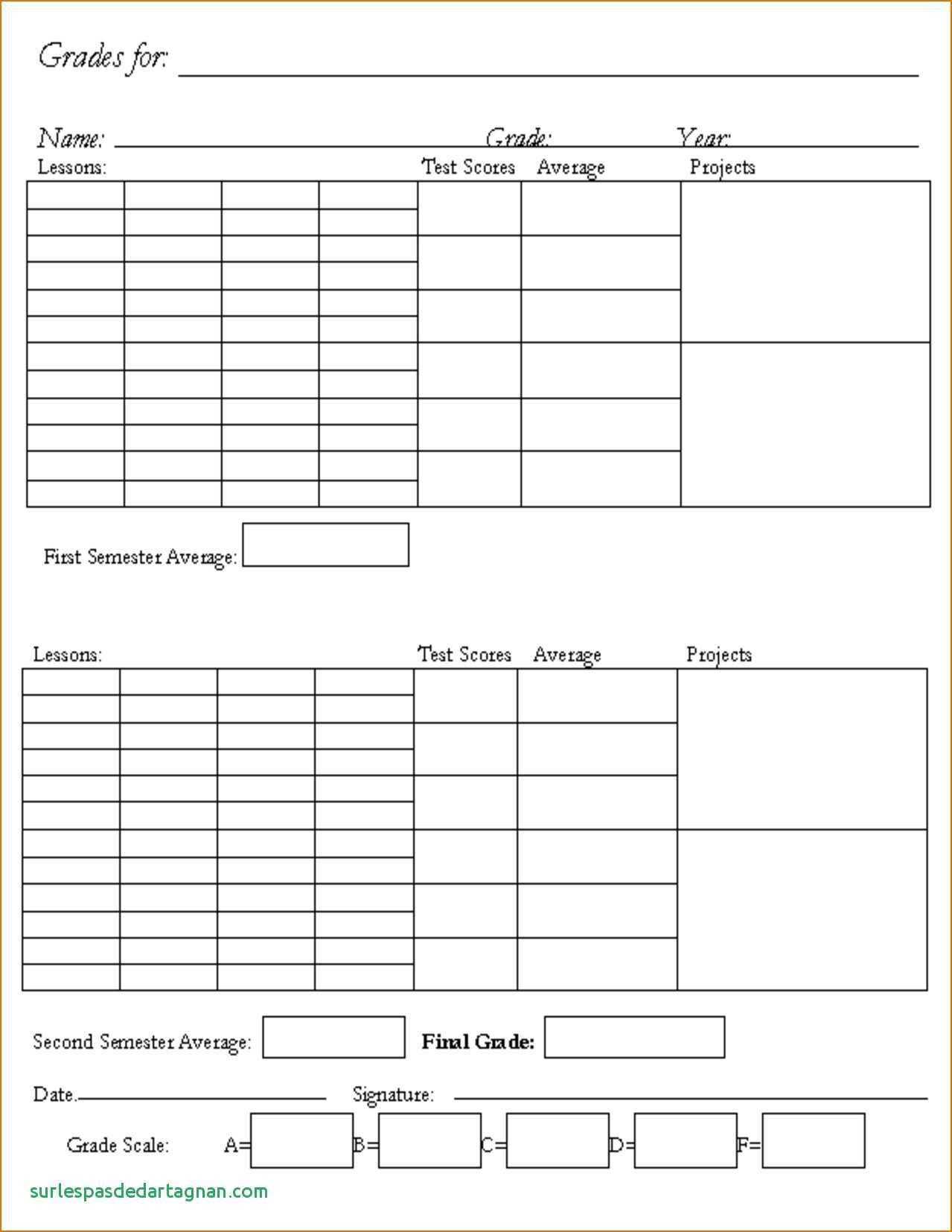 56 Free Printable Homeschool Middle School Report Card With Middle School Report Card Template