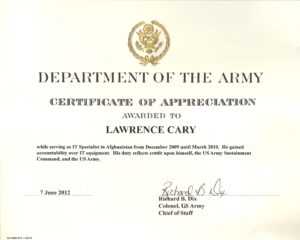 6+ Army Appreciation Certificate Templates - Pdf, Docx regarding Officer Promotion Certificate Template