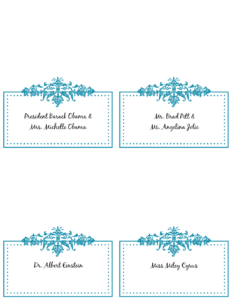 6 Best Images Of Free Printable Wedding Place Cards - Free throughout Free Template For Place Cards 6 Per Sheet