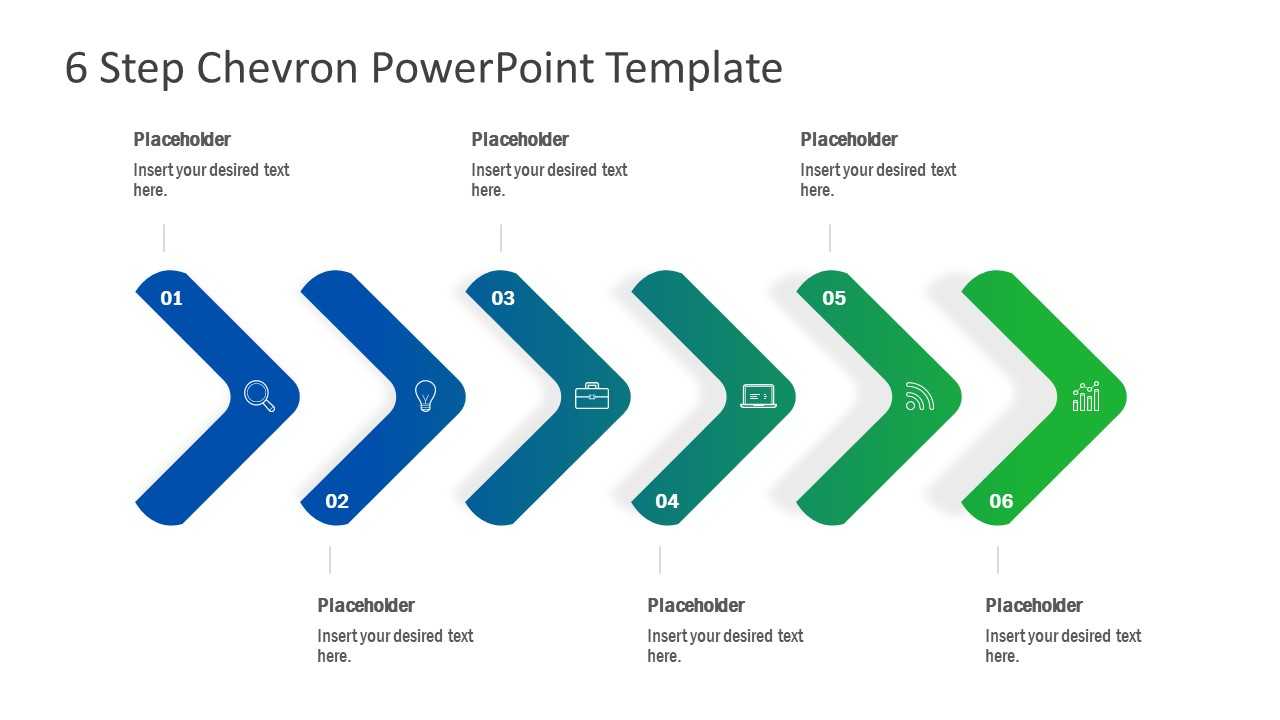 6 Step Chevron Powerpoint Template Regarding Powerpoint Chevron Template