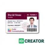 74 The Best Employee Id Card Template Ai Psd File With With Id Card Template For Microsoft Word