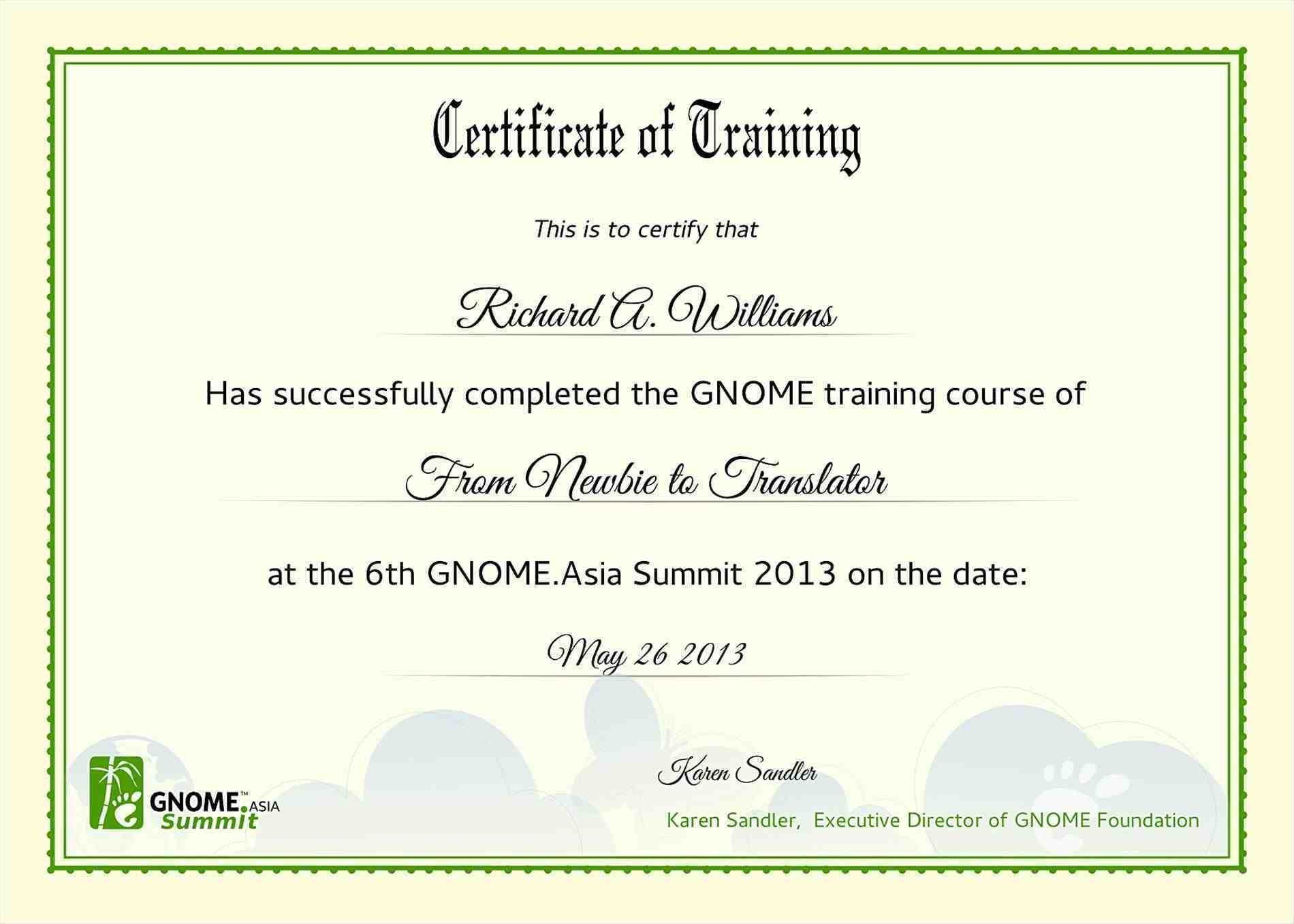 7De7 Certificate Of Training Template | Wiring Resources With Regard To Template For Training Certificate