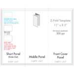 8.5" X 11" Z Fold Brochure Template – U.s. Press With Regard To Brochure Folding Templates
