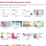 8 Best Places To Find Free Business Card Templates Regarding Free Editable Printable Business Card Templates
