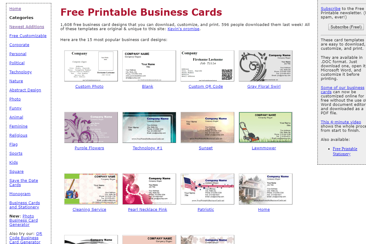 8 Best Places To Find Free Business Card Templates Regarding Free Editable Printable Business Card Templates