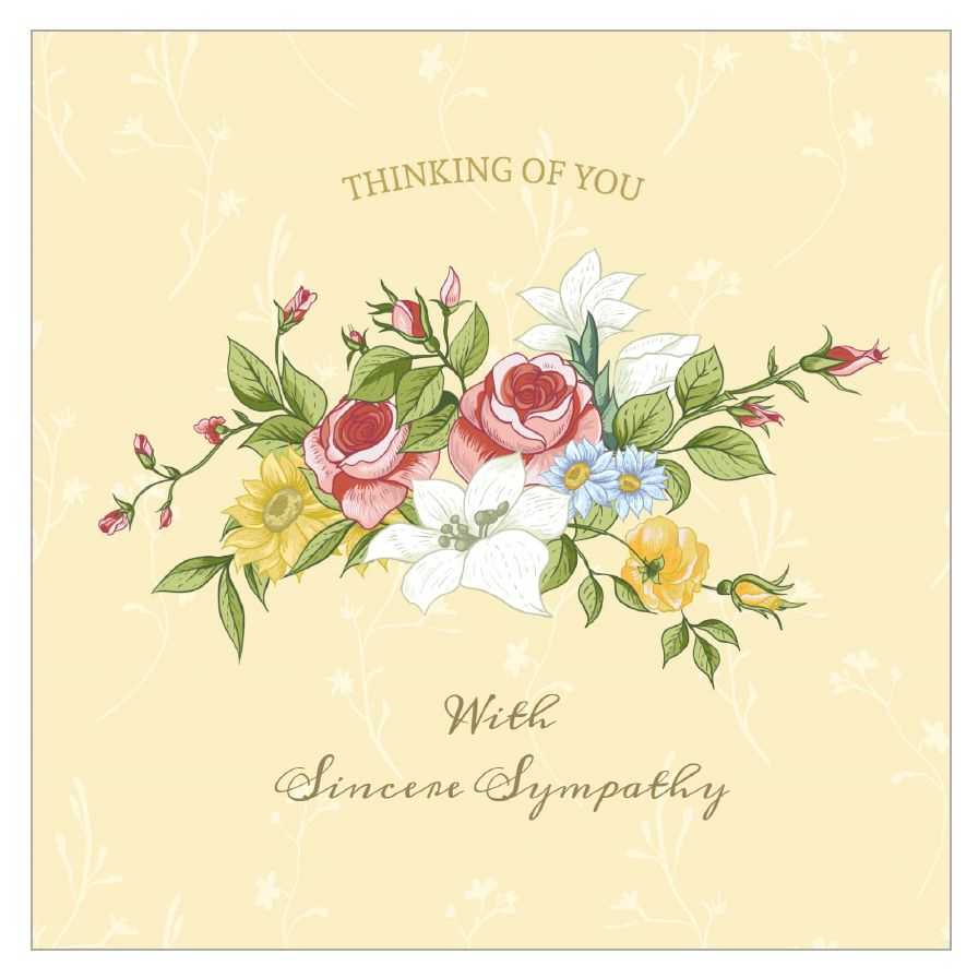8 Free, Printable Condolence And Sympathy Cards In Sympathy Card Template
