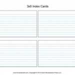 83 Creative Index Card 3X5 Template Microsoft Word Photo In 3X5 Blank Index Card Template