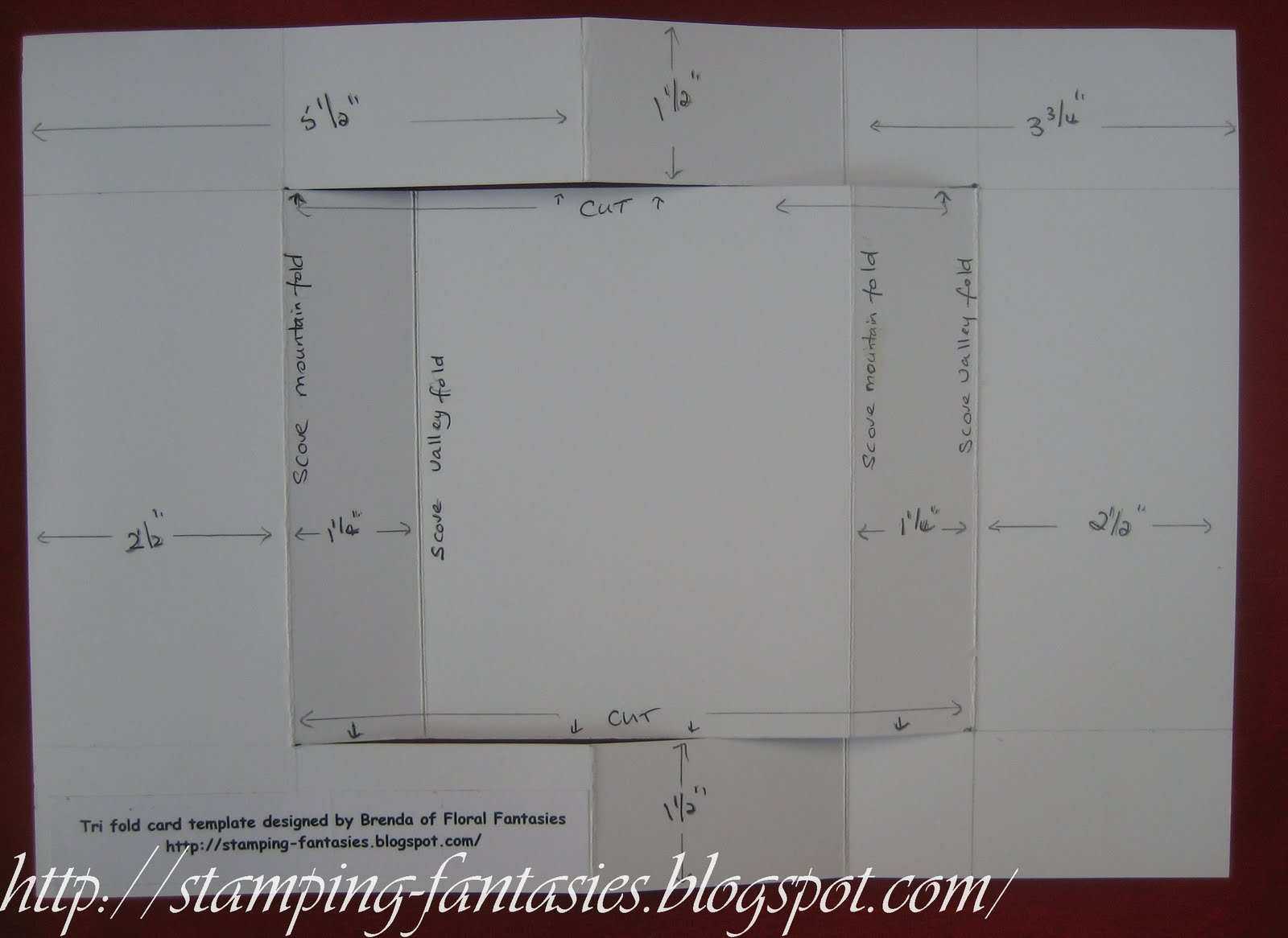 88 Blank 3 Fold Card Template Layouts3 Fold Card Inside Three Fold Card Template