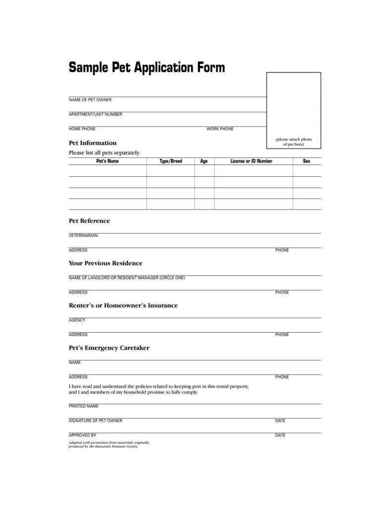 9+ Puppy Application Form Templates – Pdf, Doc | Free With Regard To Dog Grooming Record Card Template