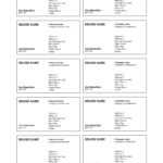 9 Visiting Card Sheet Templates | Fax Cover Sheet Examples With Regard To Plain Business Card Template Word