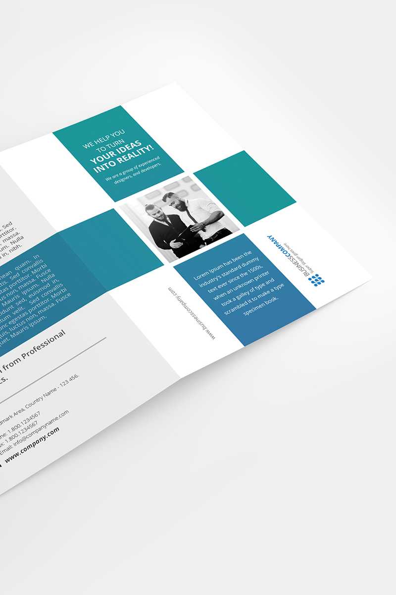 A4 Bifold Brochure Template №73390 Within Country Brochure Template