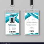 Abstract Corporate Id Card Design Template Inside Company Id Card Design Template