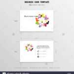 Abstract Creative Business Cards Design Template. Name Cards With Regard To Place Card Size Template