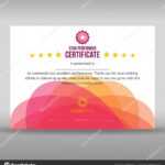 Abstract Creative Pink Star Performer Certificate — Stock For Star Performer Certificate Templates