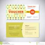 Abstract Gift Voucher Template Card. Business Voucher Card With Company Gift Certificate Template