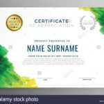Abstract Green Certificate Of Appreciation Template Stock Within Boot Camp Certificate Template