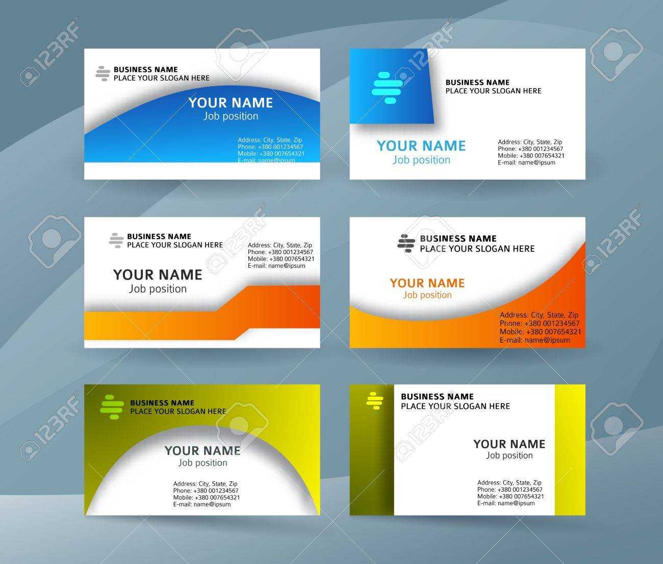 Abstract Professional And Designer Business Card Template Or.. Regarding Professional Name Card Template