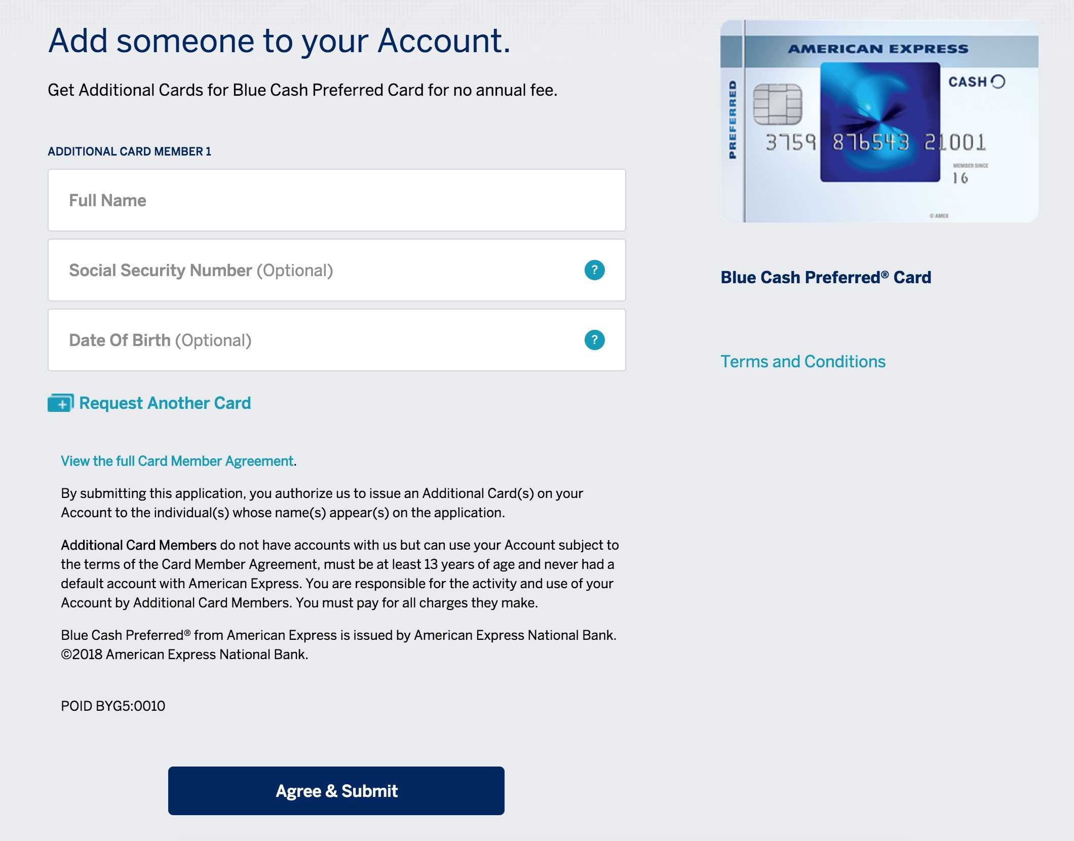 Adding An Authorized User – Credit Card Insider Inside Credit Card Template For Kids