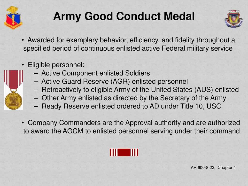 Adjutant General School Administer Awards And Decorations In Army Good Conduct Medal Certificate Template
