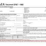 Aia Forms G702 & G703 Application, Certificate, And Continuation Pertaining To Construction Payment Certificate Template