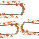 Amazing Cliparts | Name Card Clipart| (49) | Atypiques Mag Within Thanksgiving Place Card Templates