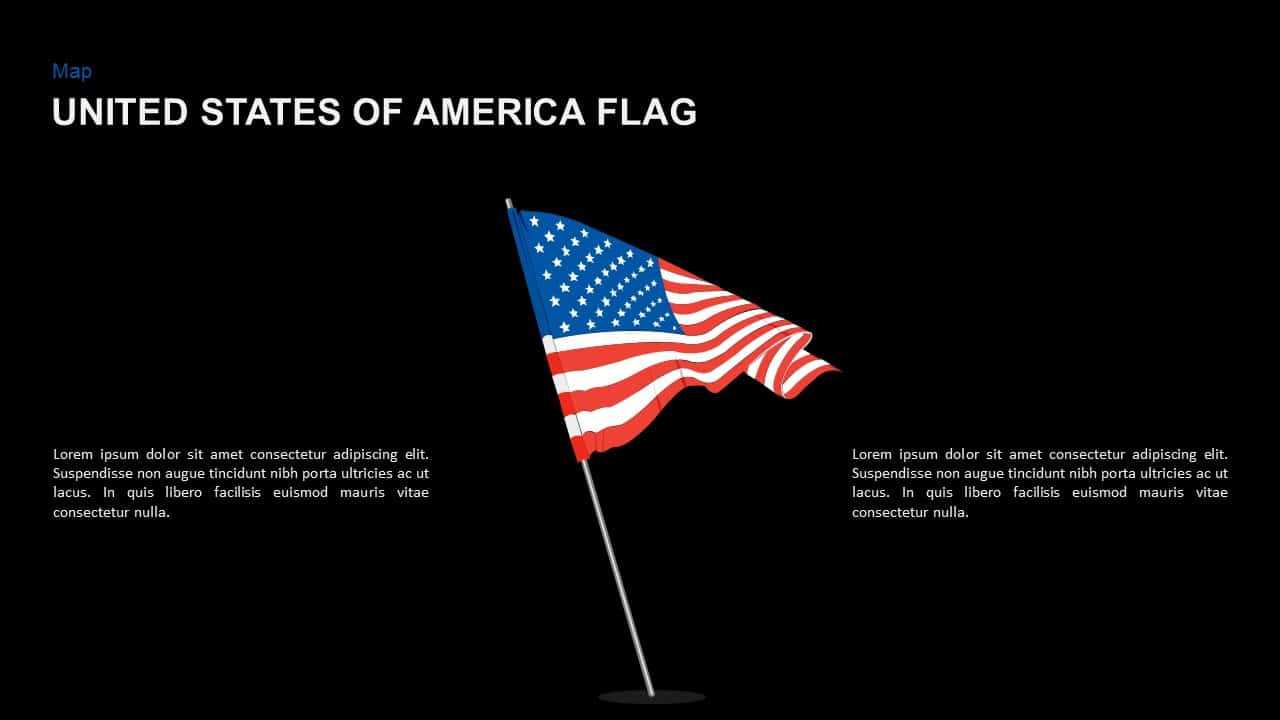 American Flag Powerpoint Template And Keynote Slide With Regard To American Flag Powerpoint Template