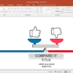 Animated Comparison Powerpoint Template Pertaining To What Is A Template In Powerpoint