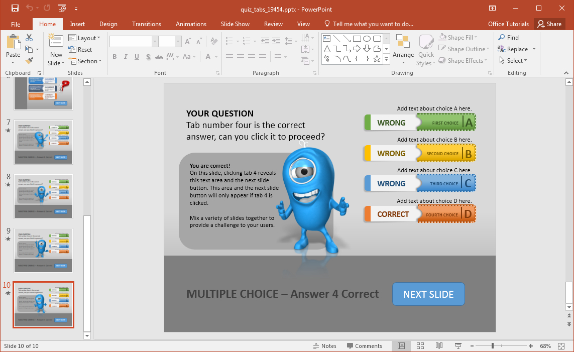 Animated Powerpoint Quiz Template For Conducting Quizzes Intended For Powerpoint Quiz Template Free Download
