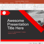 Animated Red Grey Powerpoint Template For Powerpoint Presentation Animation Templates