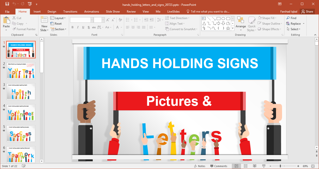Animated Signboards Powerpoint Template In Powerpoint Replace Template
