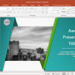 Animated Wrapping Shapes Powerpoint Template With Regard To Powerpoint Replace Template