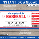 Any Occasion Baseball Gift Tickets Inside Tennis Gift Certificate Template